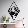 Wallity Montain 1 Escultura de Pared Negra